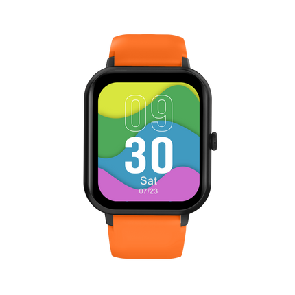 Volkano Chroma Series Smartwatch with orange strap