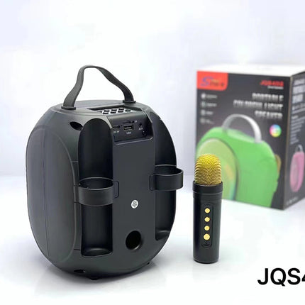 Portable Speaker | Bluetooth | USB | TF Card | FM Radio | Button Volume Control | Wireless Microphone