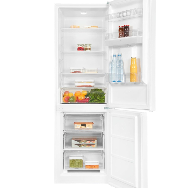 Fridge Freezer Refrigerator – 263L Capacity, Automatic Defrost, A+ Energy, Sleek Bottom Freezer Design