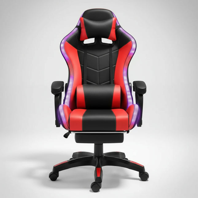 Earthquake Gaming Chairs with RGB ,Footrest and Bluetooth Speakers