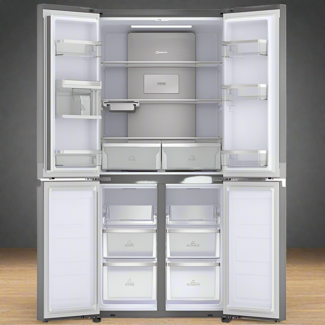 AVG American Style Fridge Freezer – 620L, No Frost Multi Cooling, Electronic Control, Humidity Controlled Crisper, A+ (F) Energy