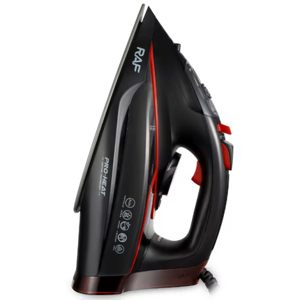 RAF Electric Steam Iron | 2600W | Anti-drip Function | Ceramic Soleplate | Cut-Current Function