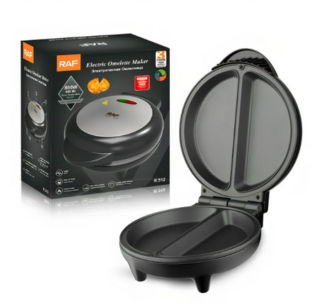 Electric Egg Omelet Maker | 850W | Non-Stick Coating | LED Indicator Light | Double-sided Heating