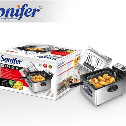 Sonifer Electric  Deep Fryer | 2400W | 6L | Stainless Steel