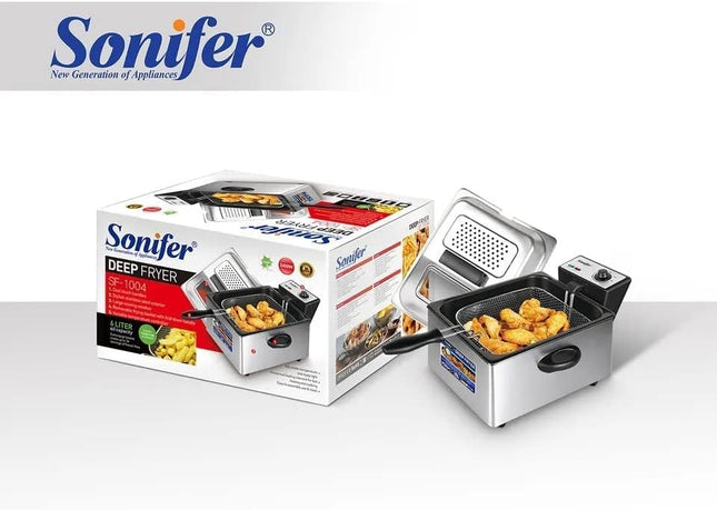 Sonifer Electric  Deep Fryer | 2400W | 6L | Stainless Steel