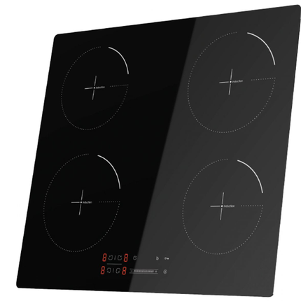 AVG 4 Induction 70cm | Black Glass | Touch Control