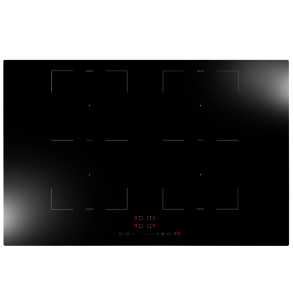 AVG 4 Induction 80cm | Black Glass |  Touch Control | Timer Function