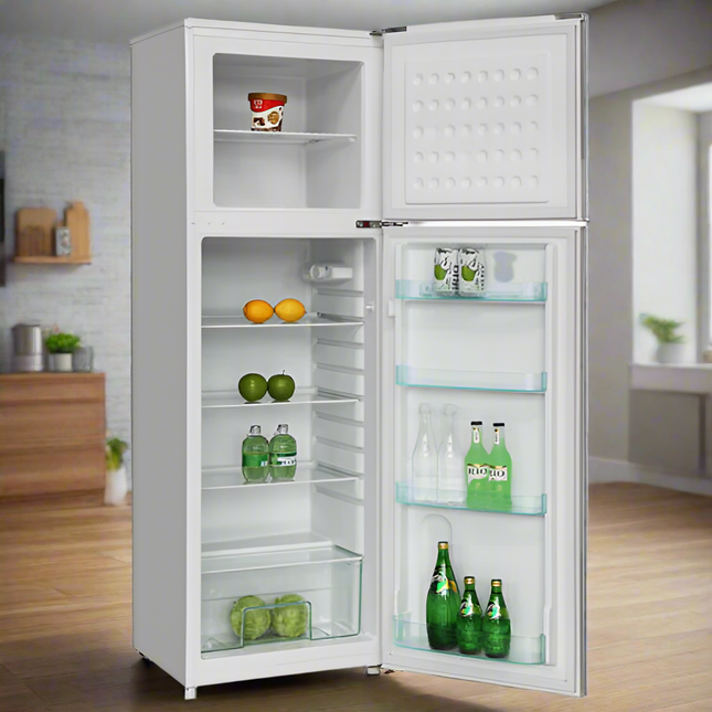 AVG Fridge Freezer 144cm / 206L / Inox