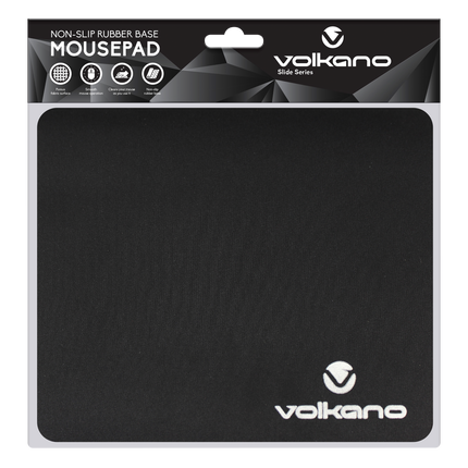 Volkano Slide series mousepad 220x180x3mm - black