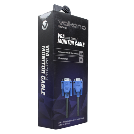 Volkano View series VGA cable, 1.5 meter - black