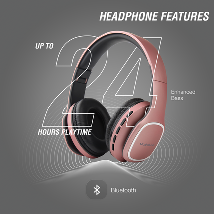 Volkano Phonic Series Bluetooth full size headphones