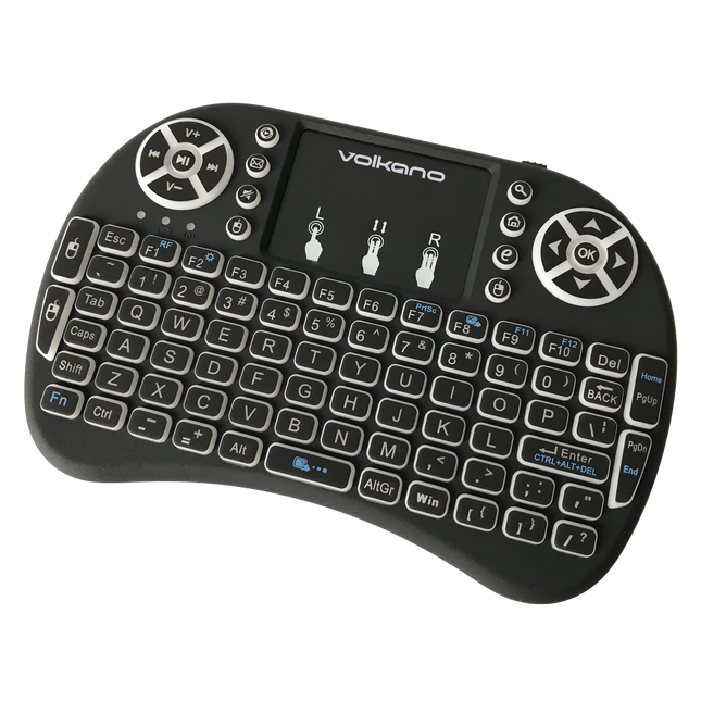 Volkano Control series Smart TV remote Control keyboard and trackpad