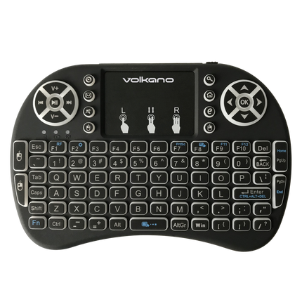 Volkano Control series Smart TV remote Control keyboard and trackpad