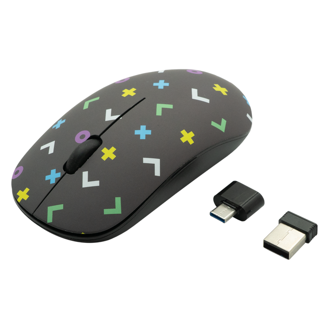 Tag Series 2.4G Wireless Optical MouseUSB/TypeC Geo