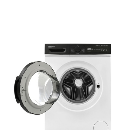 Daewoo Washing Machine 8KG Capacity 8 kg | Energy Efficiency Class A | Maximum Rotational Speed 1400 RPM | Noise Level 76 dB