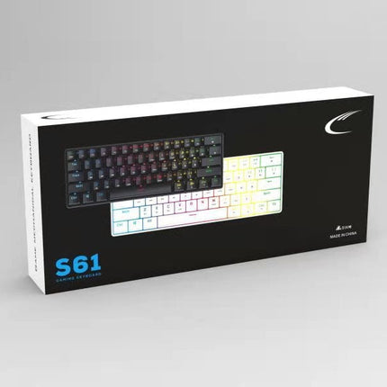 Prochimps Black Mechanical RGB Gaming Keyboard | Wireless | S61