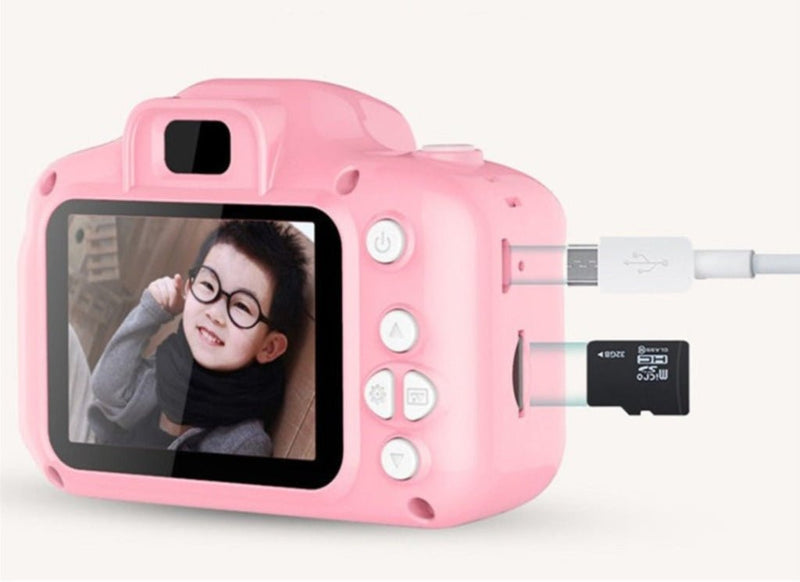 Prochimps Pink Mini Kids Camera + SD Card