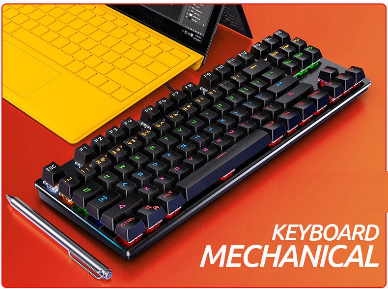 Prochimps Black Wired Mechanical RGB Gaming Keyboard K400